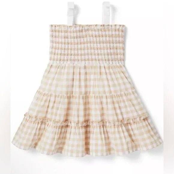 Janie and Jack THE GINGHAM SMOCKED SUNDRESS 2T - Picture 1 of 7